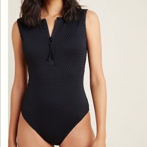 Anthropologie Sammi cap sleeve swimsuit